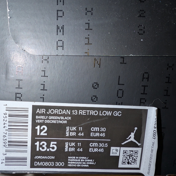 Jordan Men's White and Black Sneakers - Picture 10 of 10